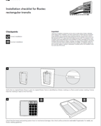 安装检查清单 - 矩形框架